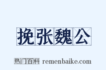 挽张魏公是什么意思的图片